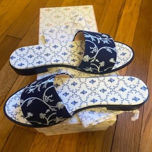 Hill House Summer Slide Sandals Size 39 / 9 NWOT